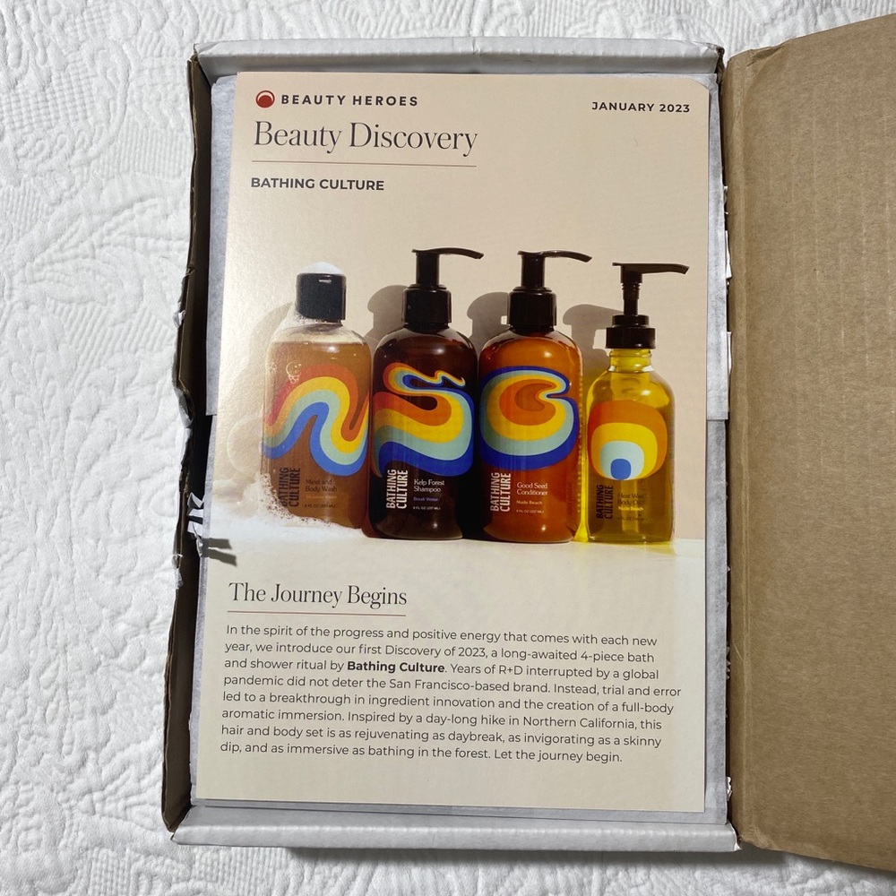 Bathing Culture beauty heros January 2023 box